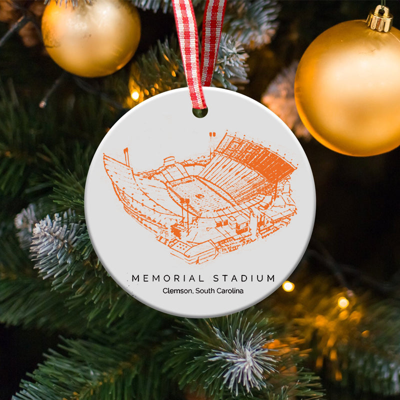 Memorial Stadium (Clemson) - Clemson Tigers football,College Football Ceramic Christmas Ornament