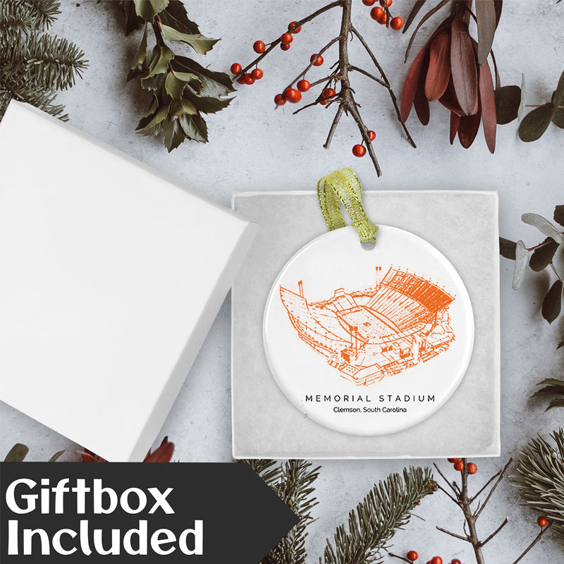 Memorial Stadium (Clemson) - Clemson Tigers football,College Football Ceramic Christmas Ornament