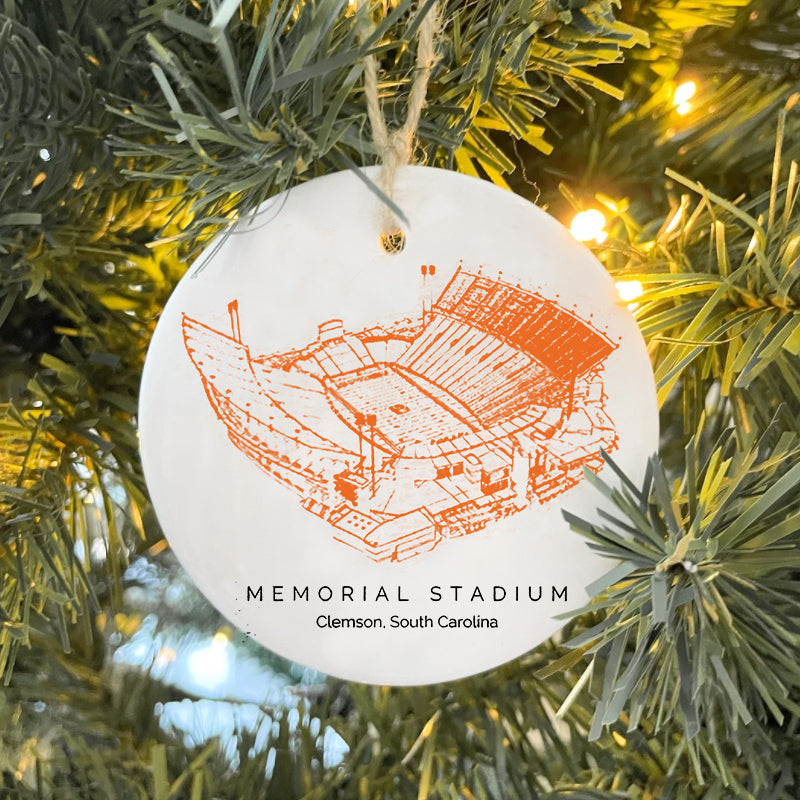 Memorial Stadium (Clemson) - Clemson Tigers football,College Football Ceramic Christmas Ornament