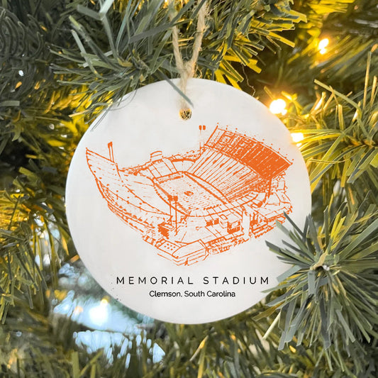 Memorial Stadium (Clemson) - Clemson Tigers football,College Football Ceramic Christmas Ornament