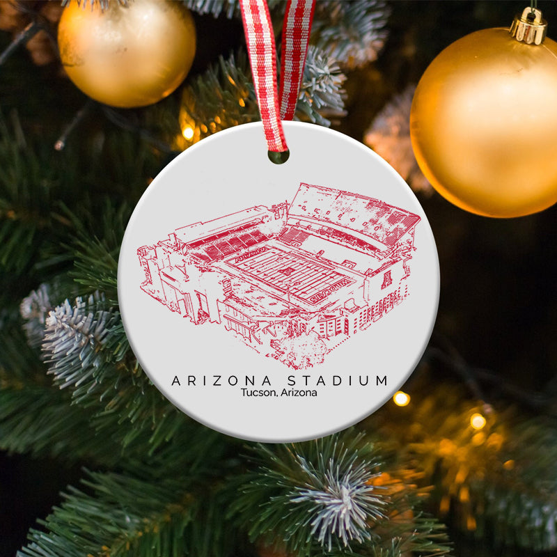 Arizona Stadium - Arizona Wildcats football,College Football Ceramic Christmas Ornament