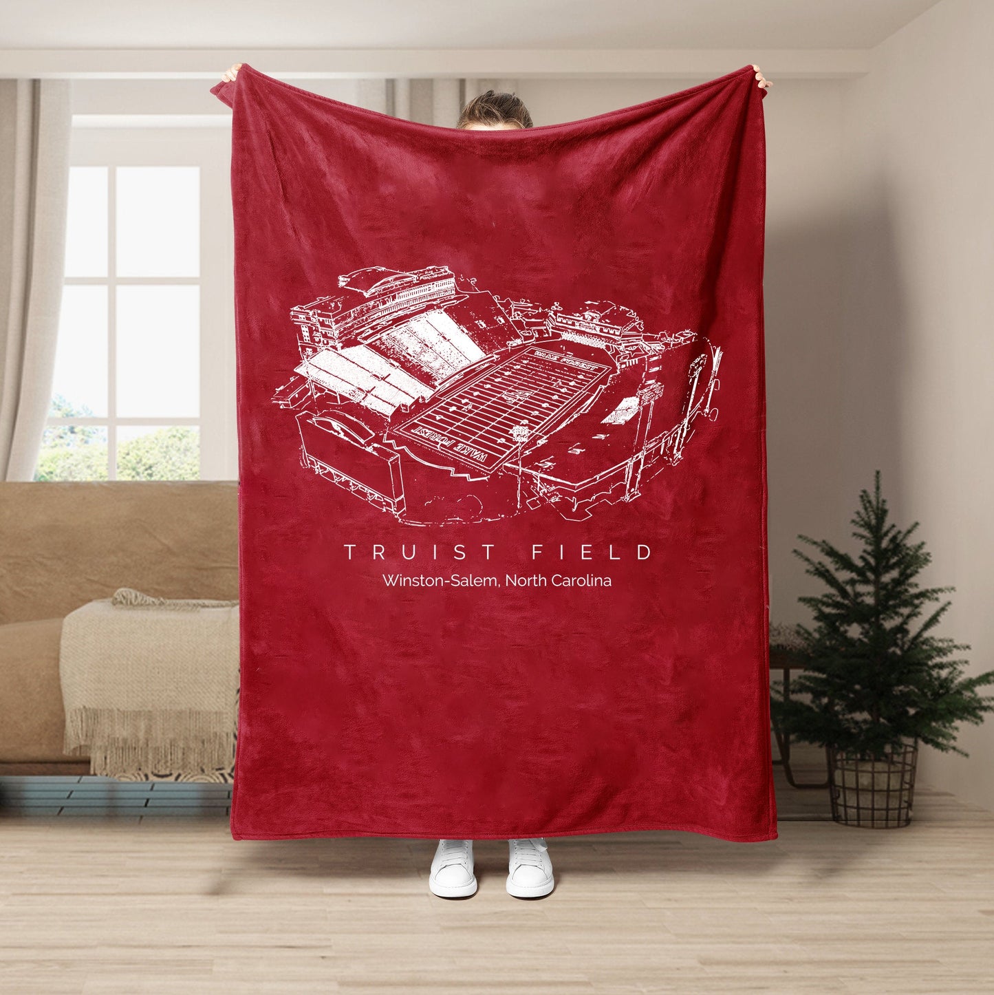 Truist Field Stadium - Wake Forest Demon Deacons football,College Football Blanket