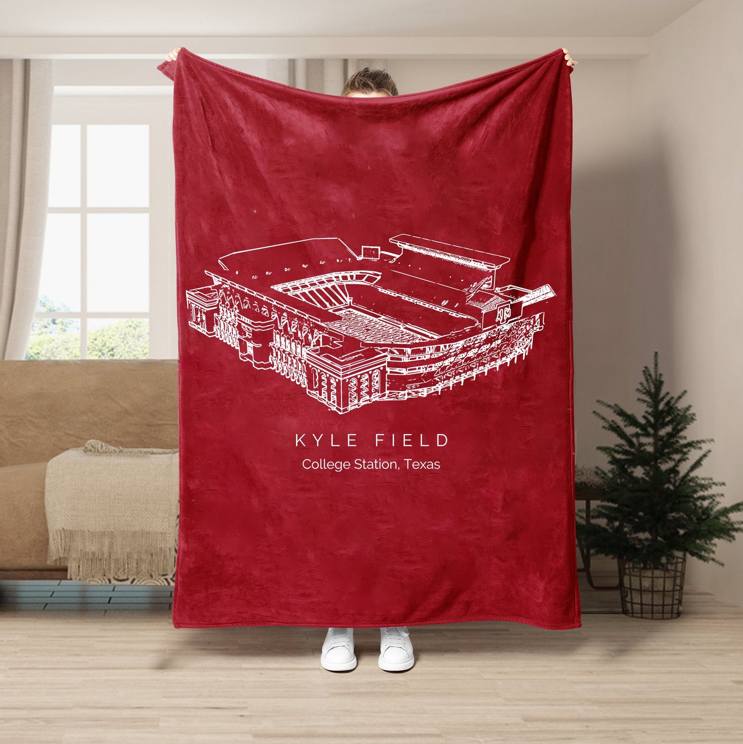 Kyle Field Stadium - Texas A&M Aggies football, College Football Blanket