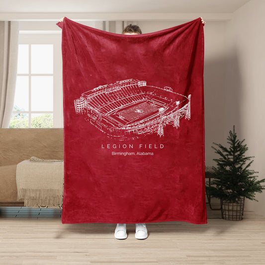 Legion Field Stadium  - UAB Blazers football,College Football Blanket