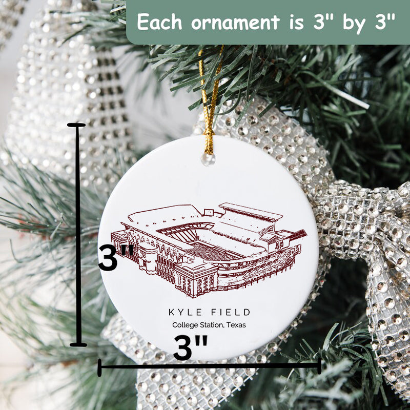 Kyle Field - Texas A&M Aggies football, College Football Ceramic Christmas Ornament