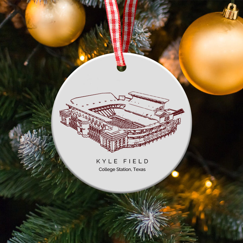 Kyle Field - Texas A&M Aggies football, College Football Ceramic Christmas Ornament