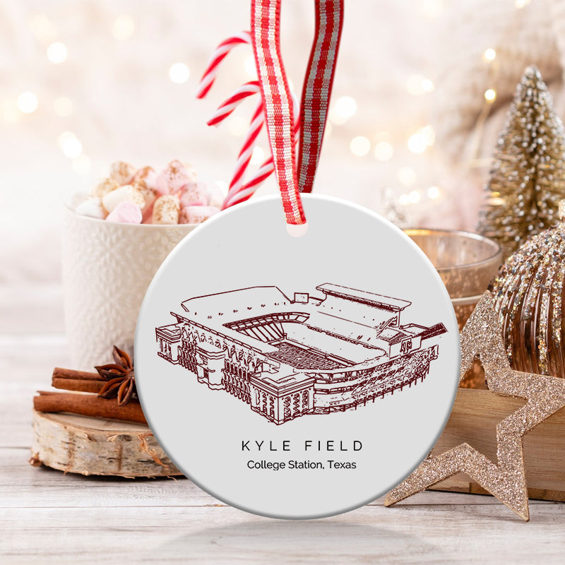 Kyle Field - Texas A&M Aggies football, College Football Ceramic Christmas Ornament