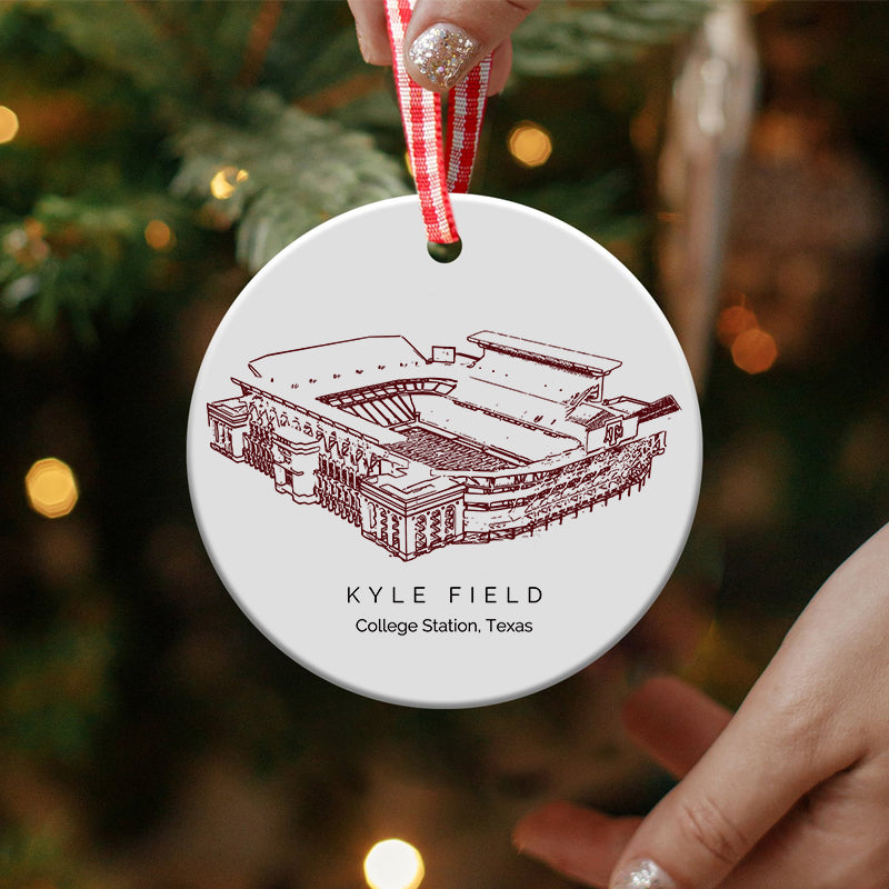 Kyle Field - Texas A&M Aggies football, College Football Ceramic Christmas Ornament