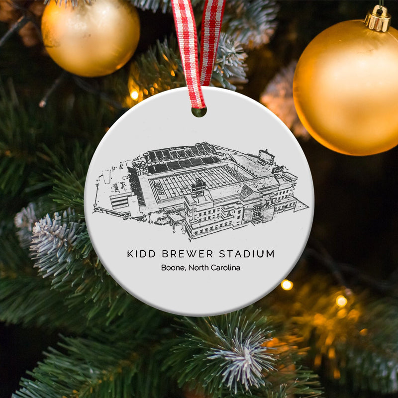 Kidd Brewer Stadium - Appalachian State Mountaineers football,College Football Ceramic Christmas Ornament