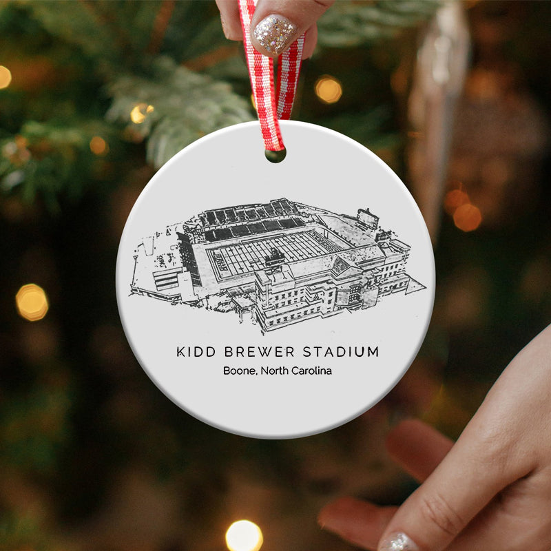 Kidd Brewer Stadium - Appalachian State Mountaineers football,College Football Ceramic Christmas Ornament