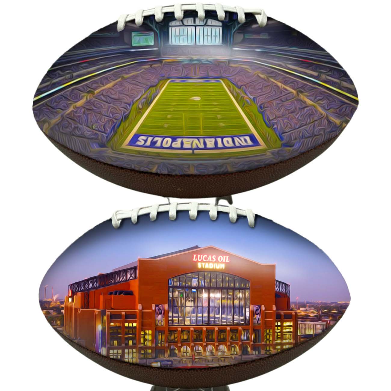 Lucas Oil Stadium Football Digital Painting Series