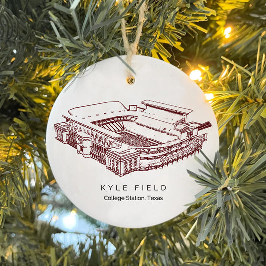 Kyle Field - Texas A&M Aggies football, College Football Ceramic Christmas Ornament
