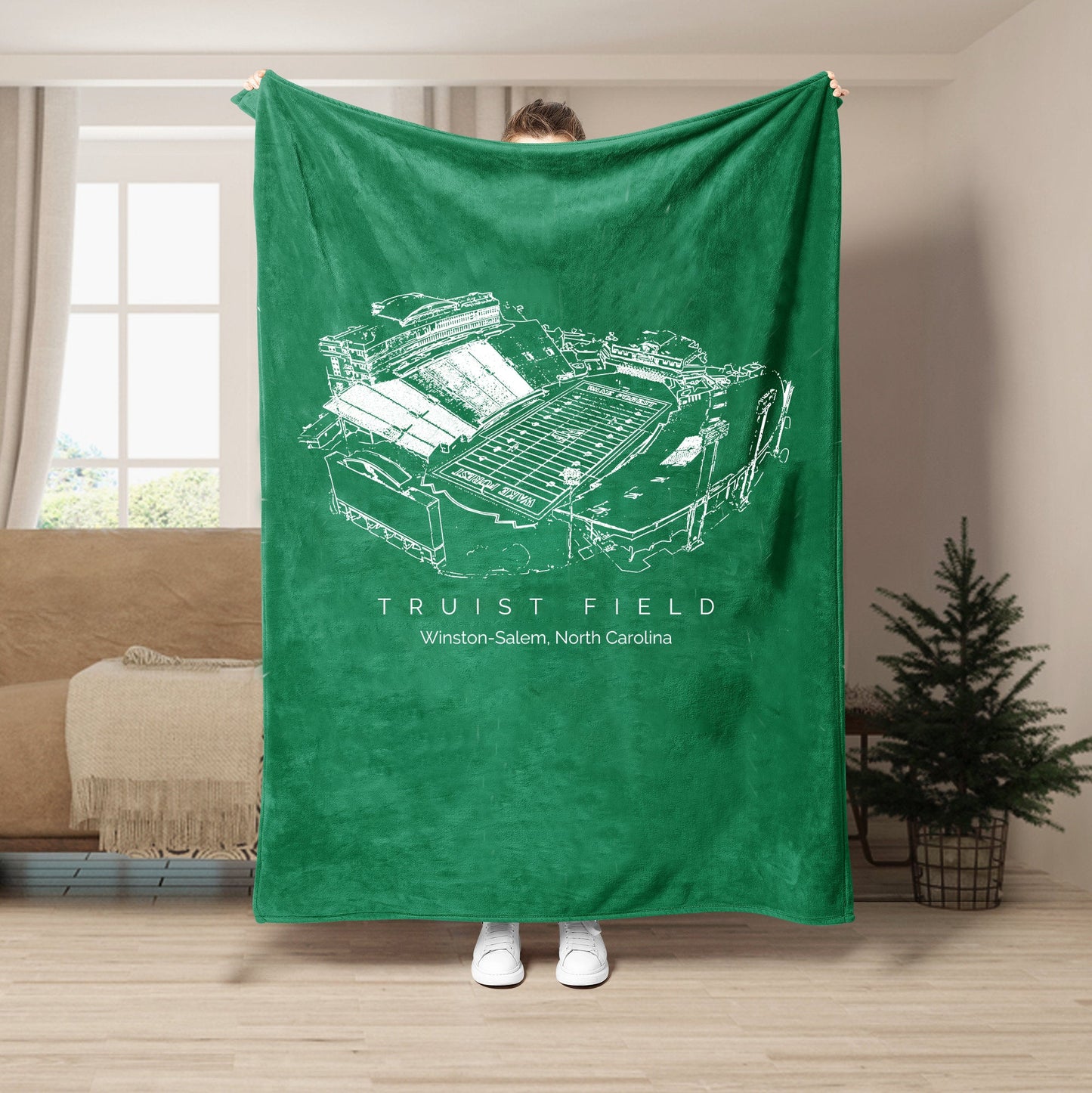 Truist Field Stadium - Wake Forest Demon Deacons football,College Football Blanket