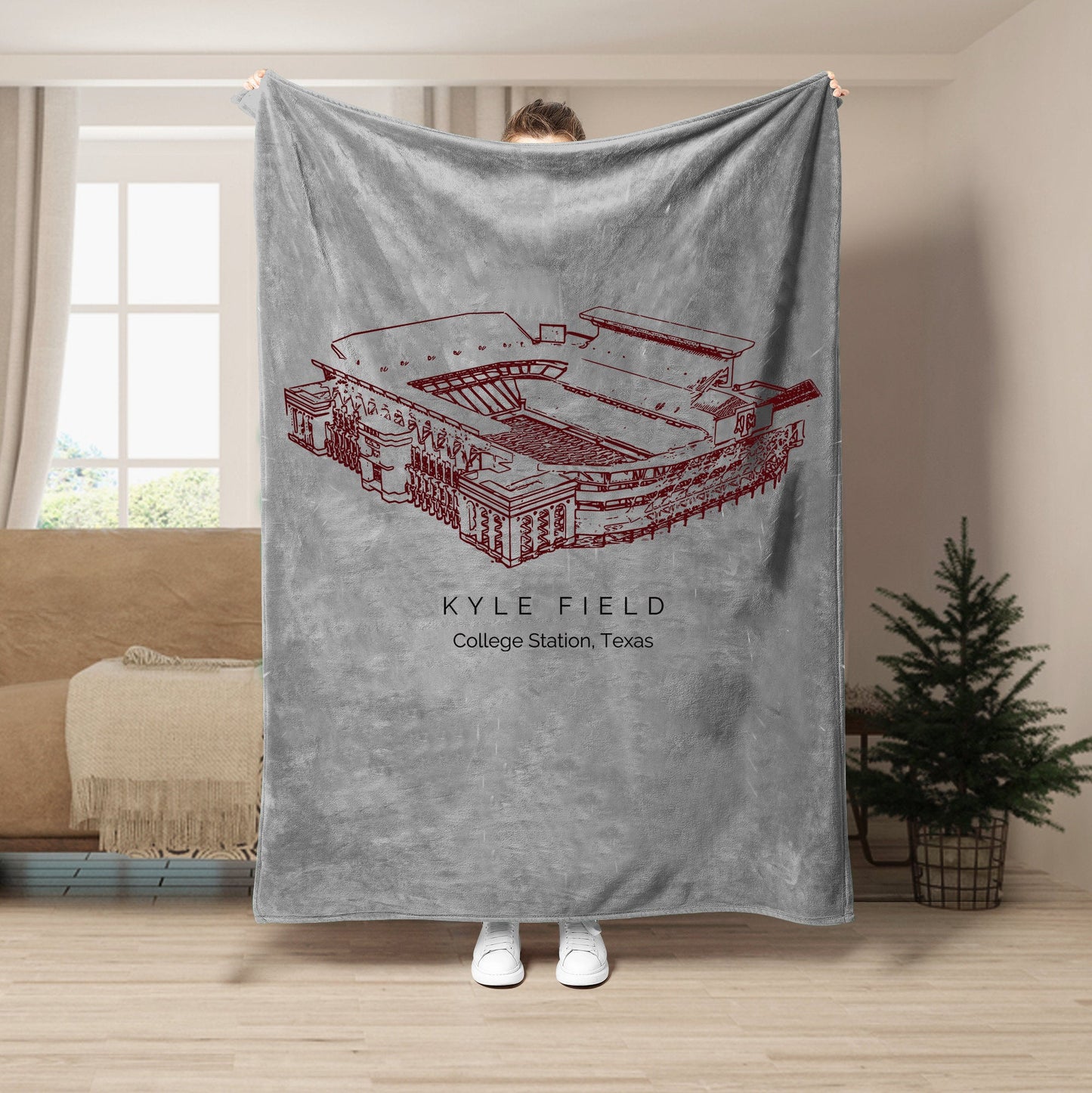 Kyle Field Stadium - Texas A&M Aggies football, College Football Blanket