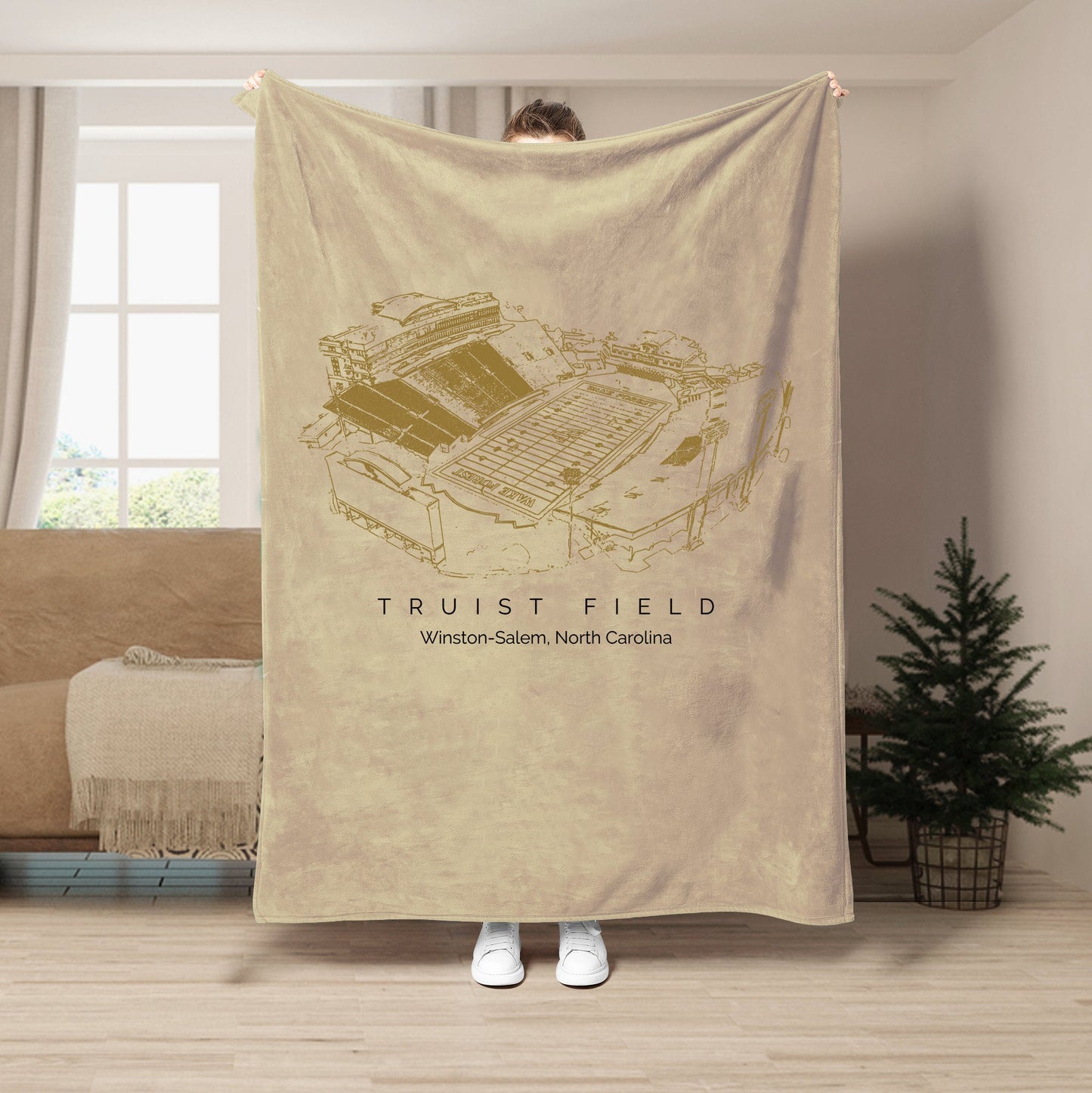 Truist Field Stadium - Wake Forest Demon Deacons football,College Football Blanket