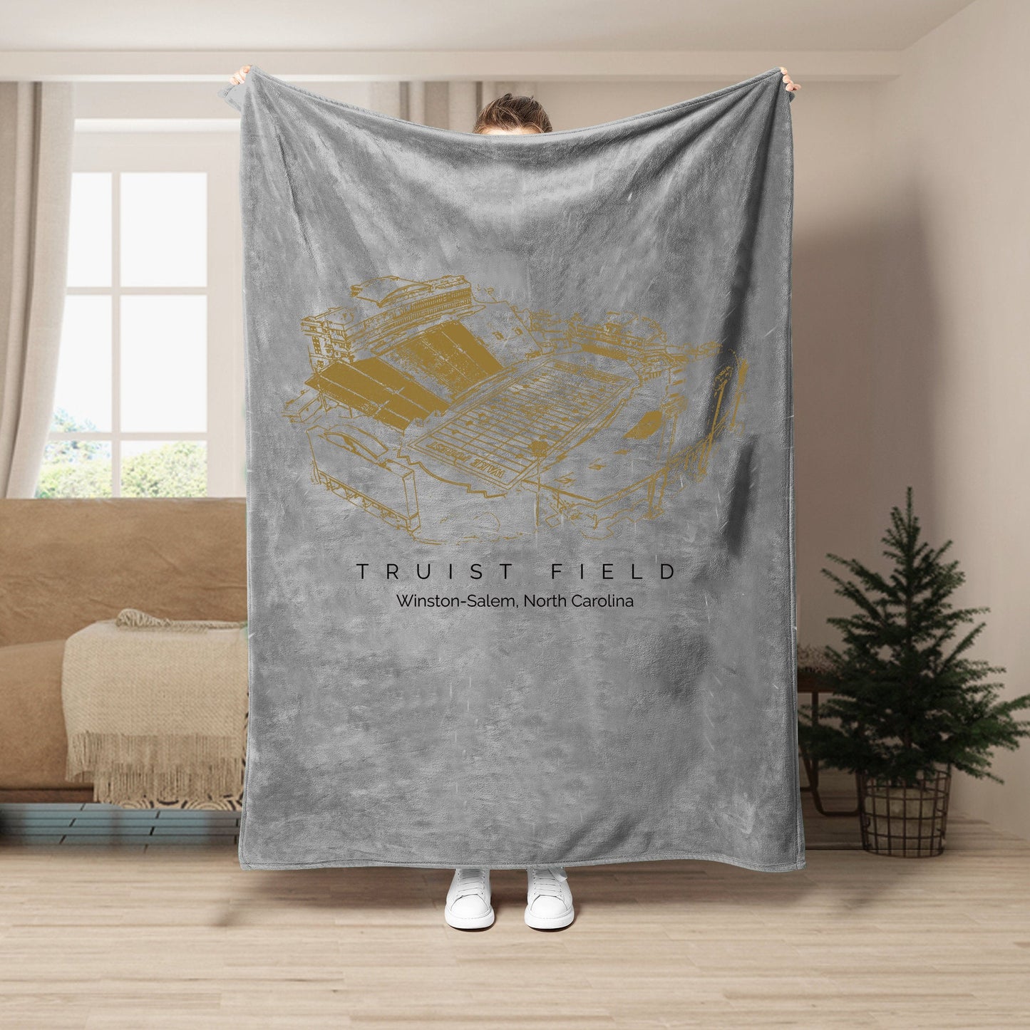 Truist Field Stadium - Wake Forest Demon Deacons football,College Football Blanket