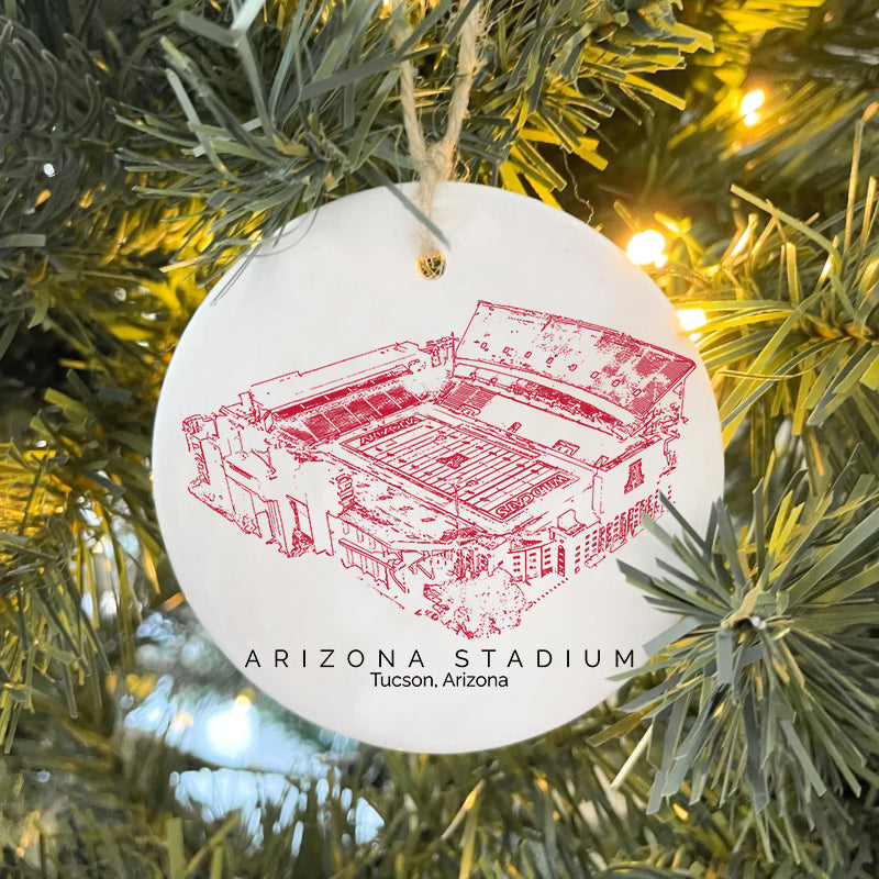 Arizona Stadium - Arizona Wildcats football,College Football Ceramic Christmas Ornament
