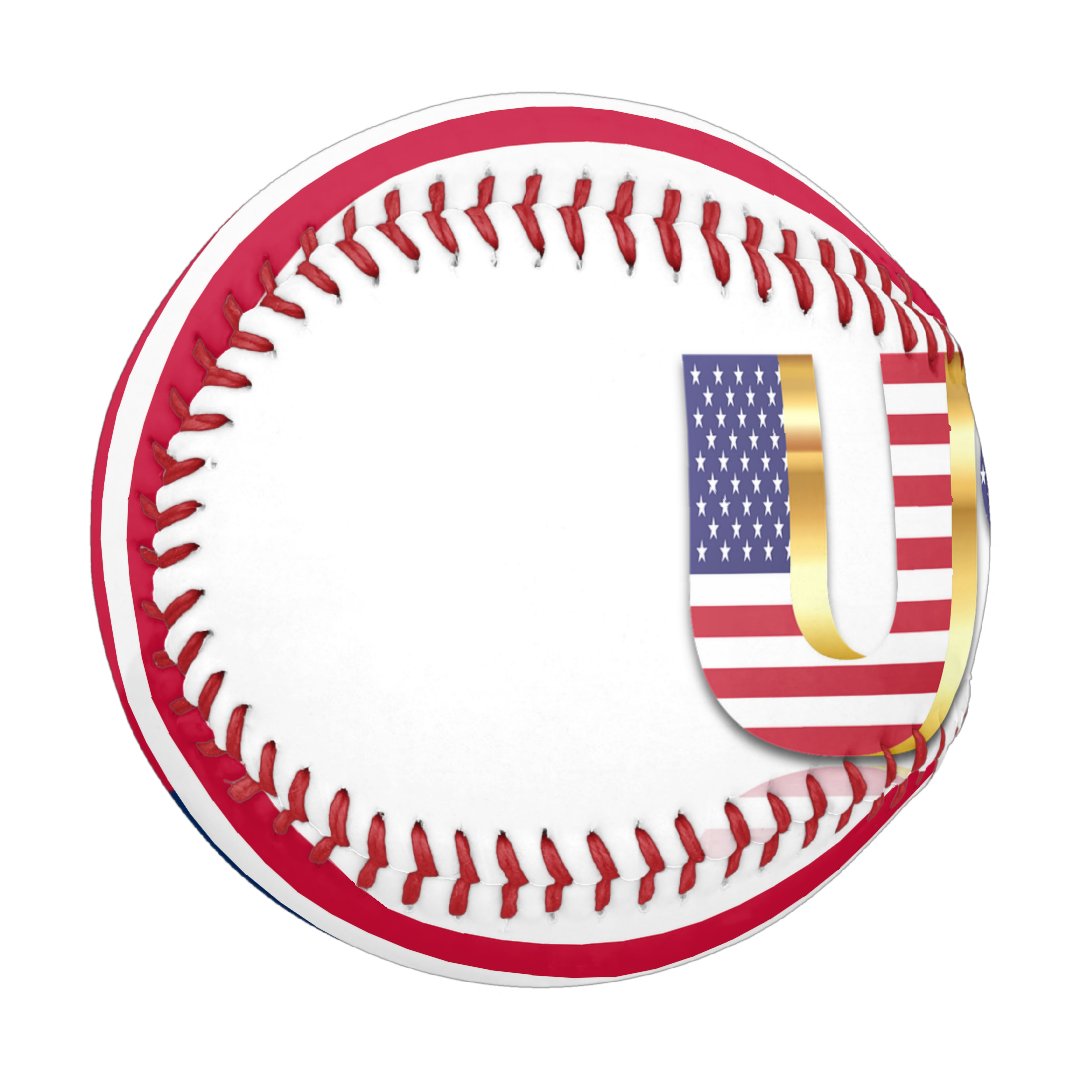 USA Flag Baseball United States of America