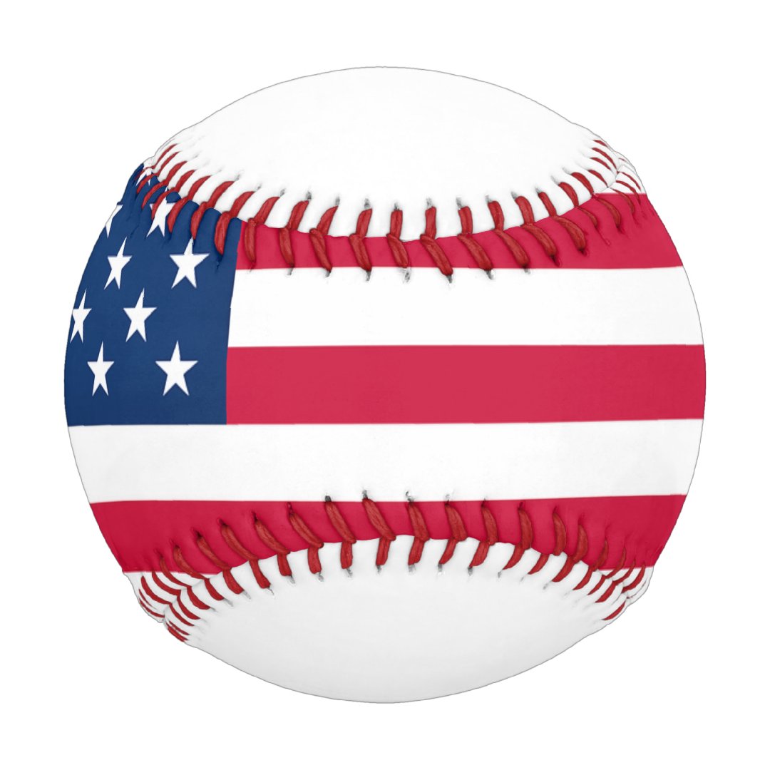 USA Flag Baseball United States of America