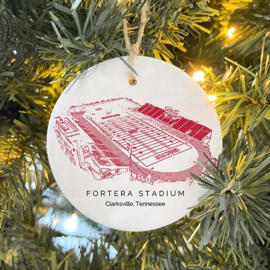 Fortera Stadium - Austin Peay Governors football,College Football Ceramic Christmas Ornament