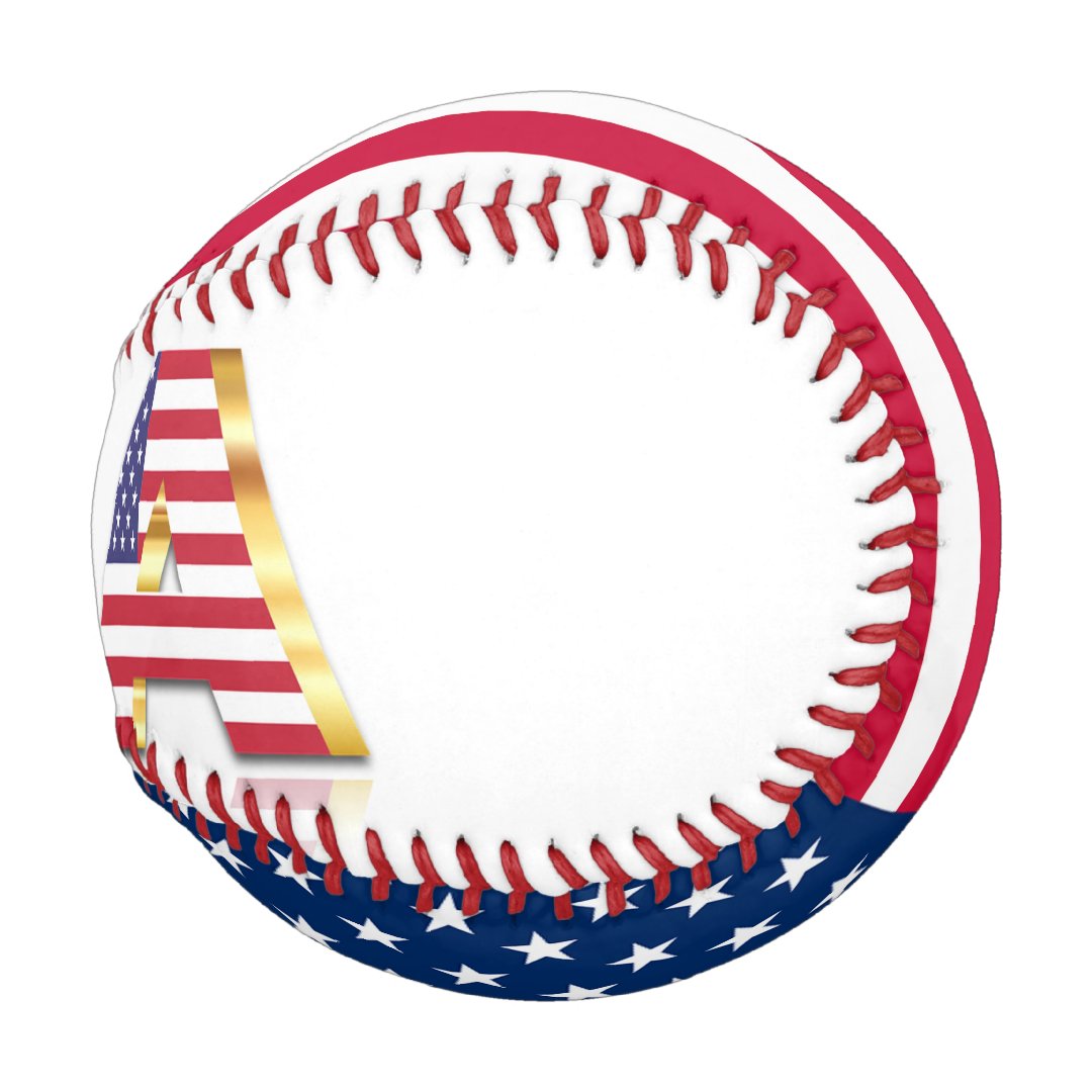 USA Flag Baseball United States of America