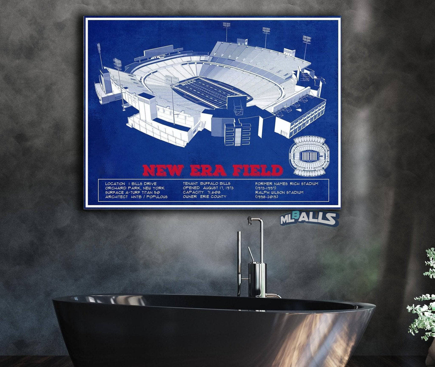 New Era Field Buffalo Bills Team Color