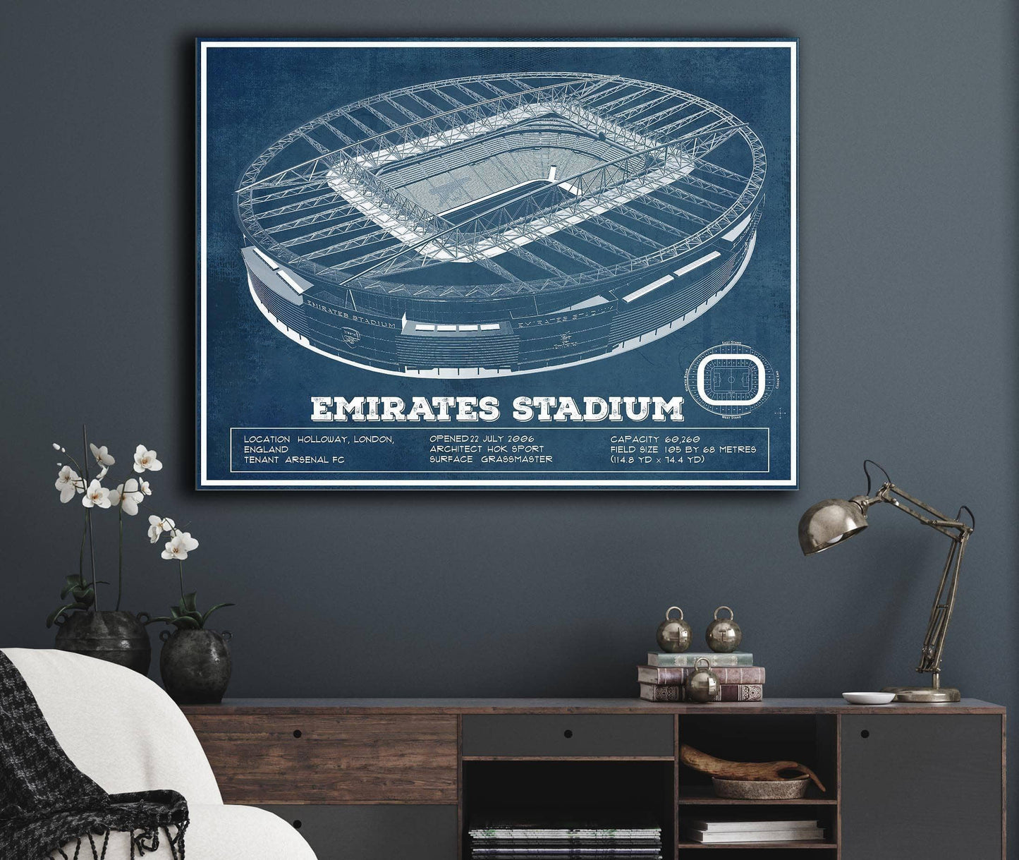 Arsenal Football Club Emirates Stadium Soccer Print