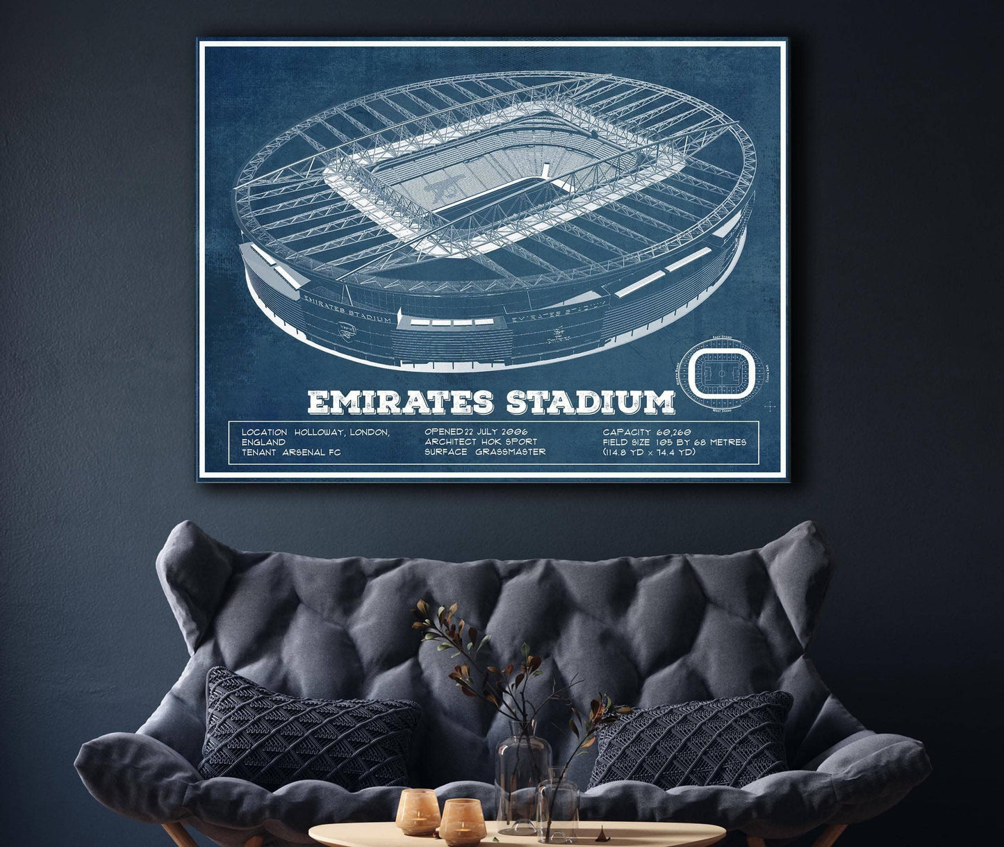 Arsenal Football Club Emirates Stadium Soccer Print