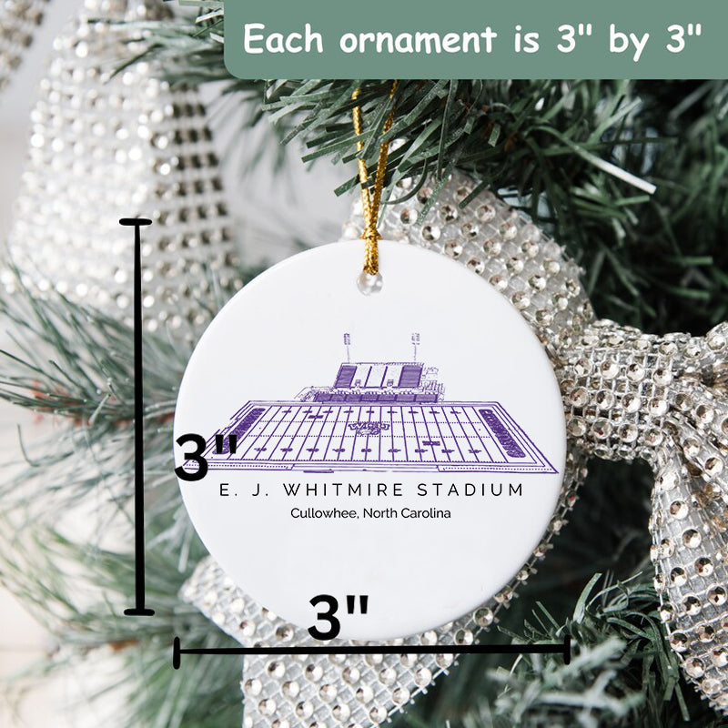 E. J. Whitmire Stadium - Western Carolina Catamounts football,College Football Ceramic Christmas Ornament