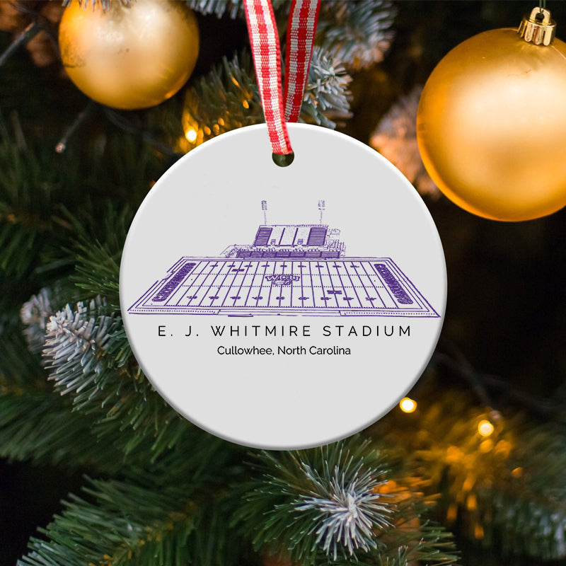 E. J. Whitmire Stadium - Western Carolina Catamounts football,College Football Ceramic Christmas Ornament