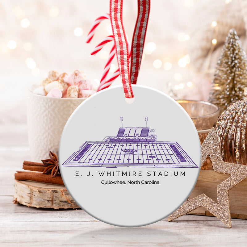E. J. Whitmire Stadium - Western Carolina Catamounts football,College Football Ceramic Christmas Ornament