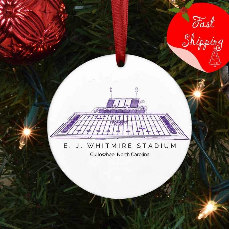 E. J. Whitmire Stadium - Western Carolina Catamounts football,College Football Ceramic Christmas Ornament