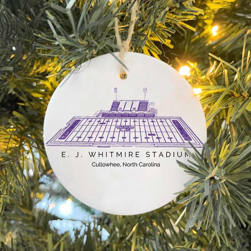 E. J. Whitmire Stadium - Western Carolina Catamounts football,College Football Ceramic Christmas Ornament