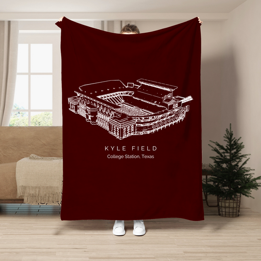 Kyle Field Stadium - Texas A&M Aggies football, College Football Blanket