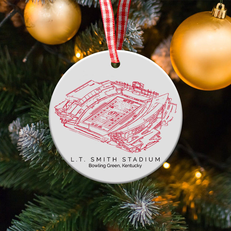 L. T. Smith Stadium - Western Kentucky Hilltoppers football,College Football Ceramic Christmas Ornament