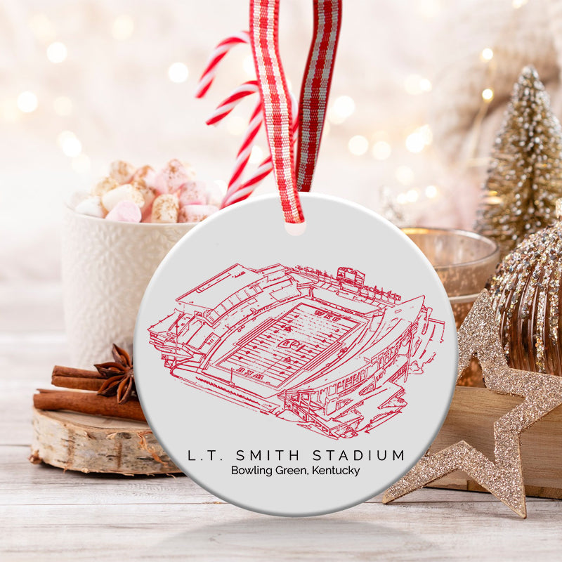 L. T. Smith Stadium - Western Kentucky Hilltoppers football,College Football Ceramic Christmas Ornament