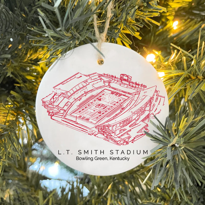 L. T. Smith Stadium - Western Kentucky Hilltoppers football,College Football Ceramic Christmas Ornament