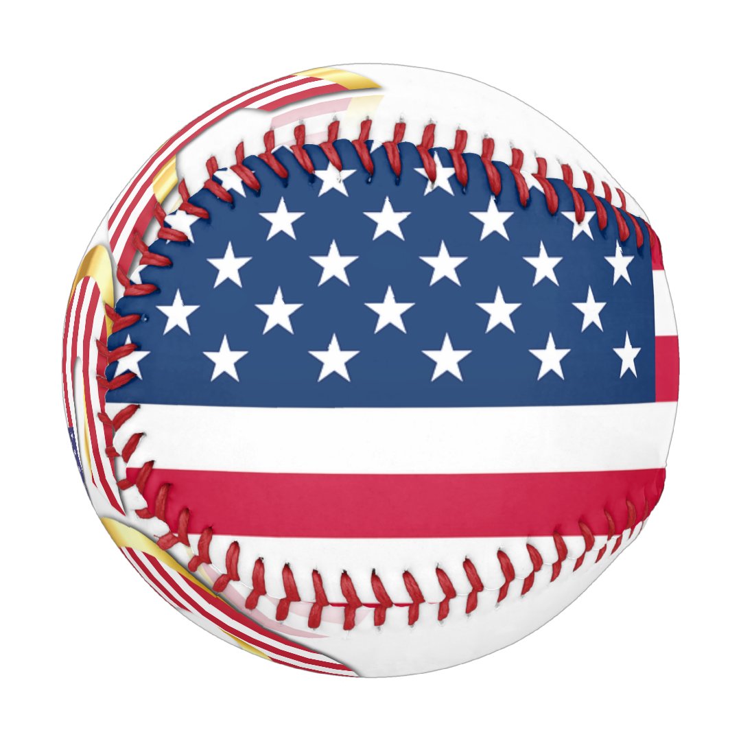 USA Flag Baseball United States of America