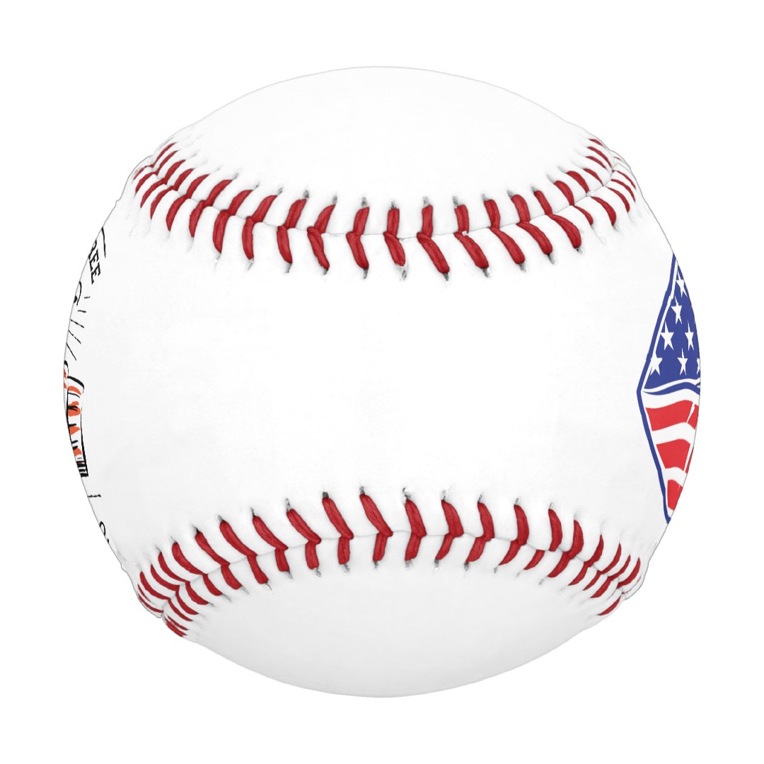Baseball 4th July Independence Day America flag