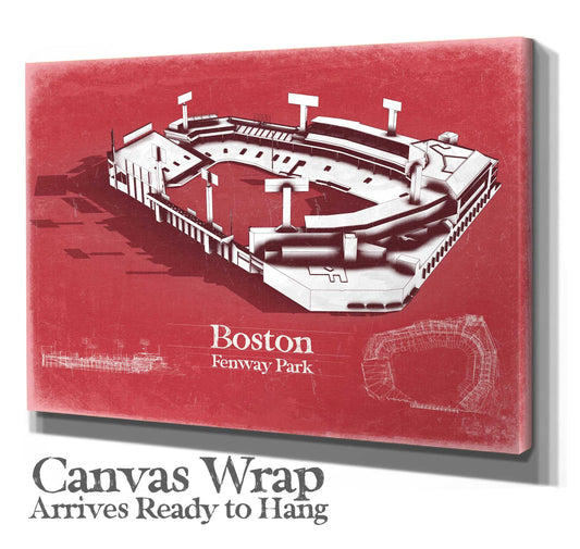 Fenway Park Wall Art - Boston Red Sox Team Color Poster