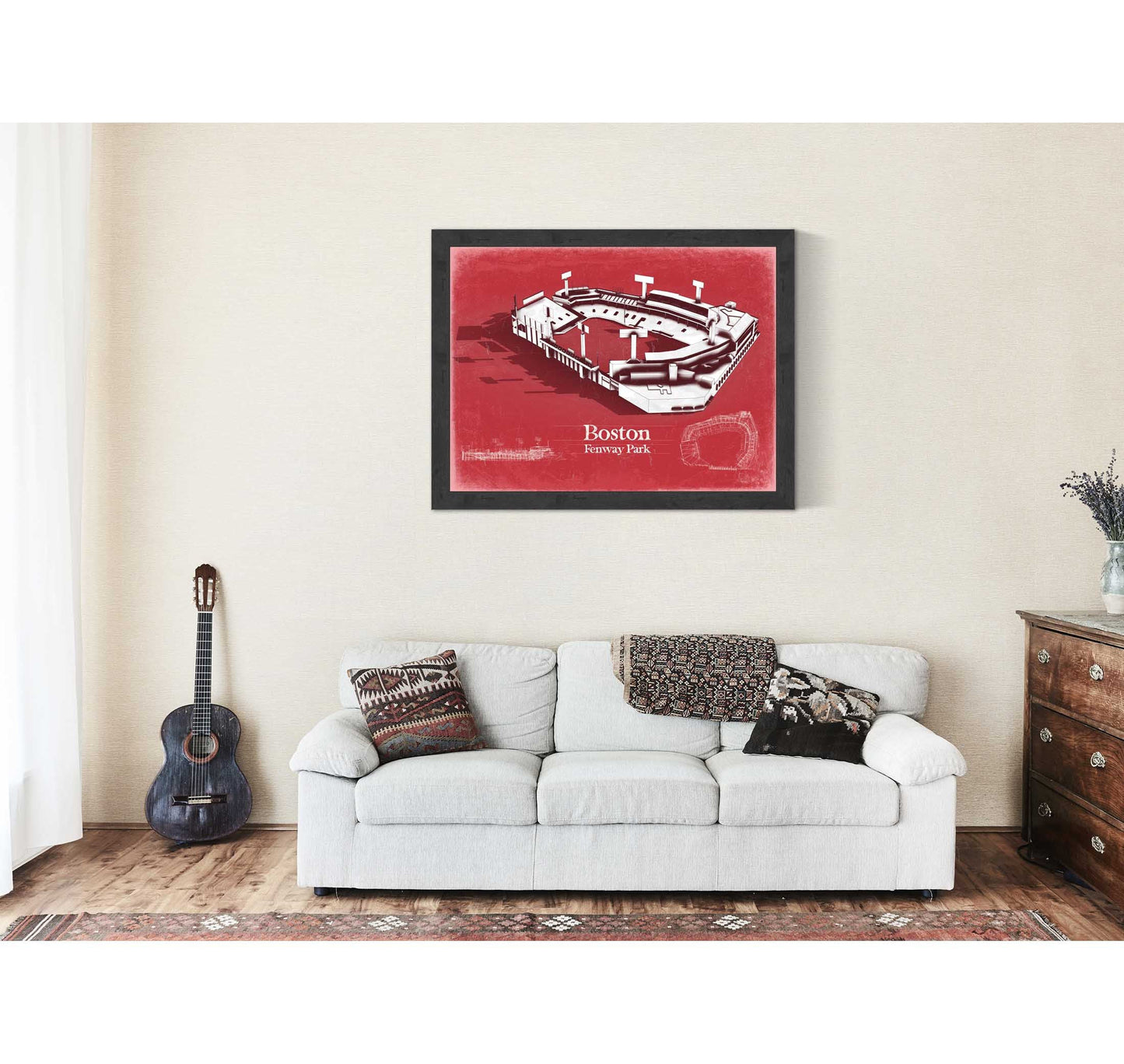 Fenway Park Wall Art - Boston Red Sox Team Color Poster