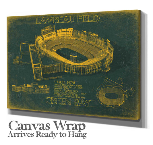 Lambeau Field Wall Art - Original Green Bay Packers Print