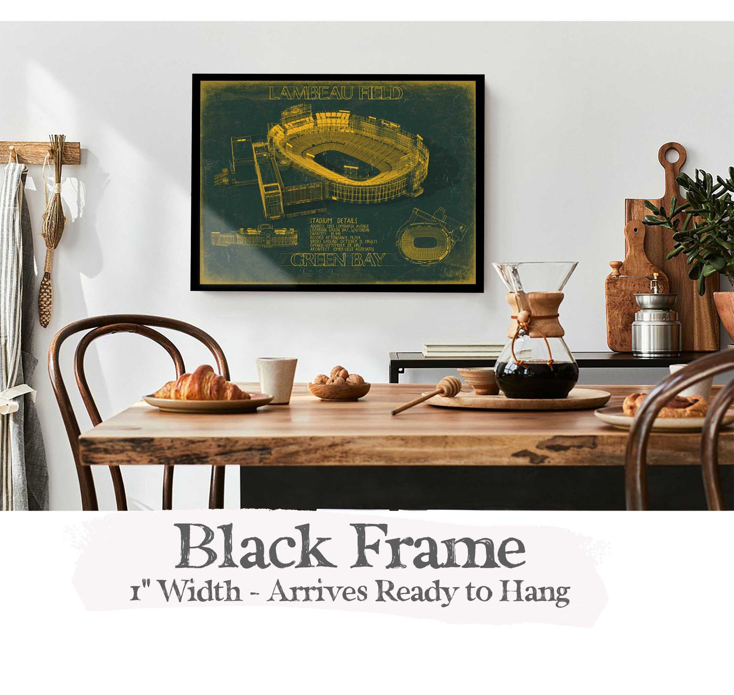 Lambeau Field Wall Art - Original Green Bay Packers Print