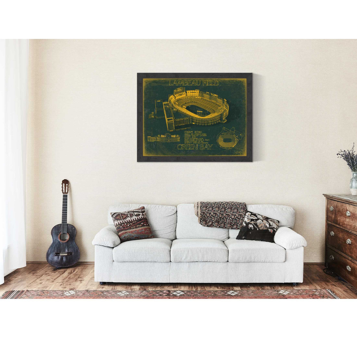 Lambeau Field Wall Art - Original Green Bay Packers Print