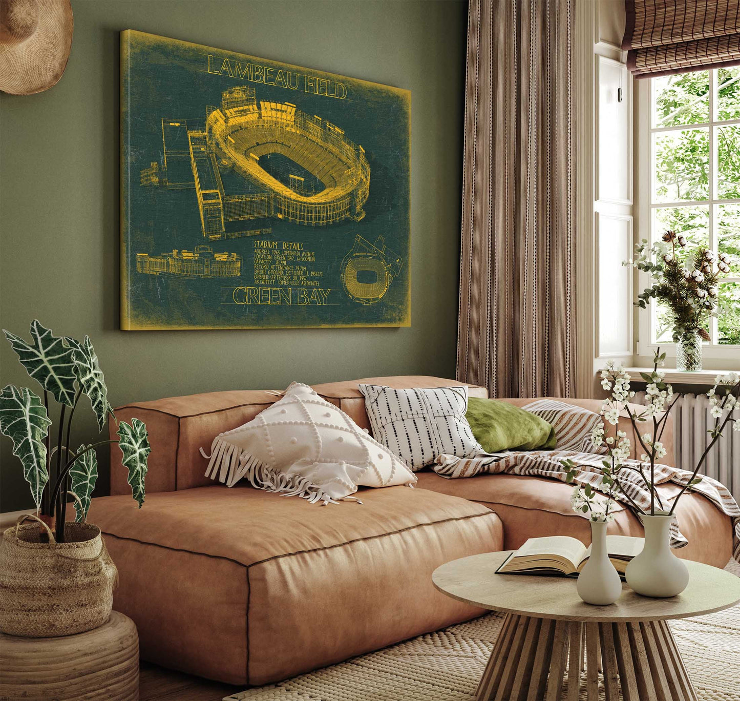 Lambeau Field Wall Art - Original Green Bay Packers Print