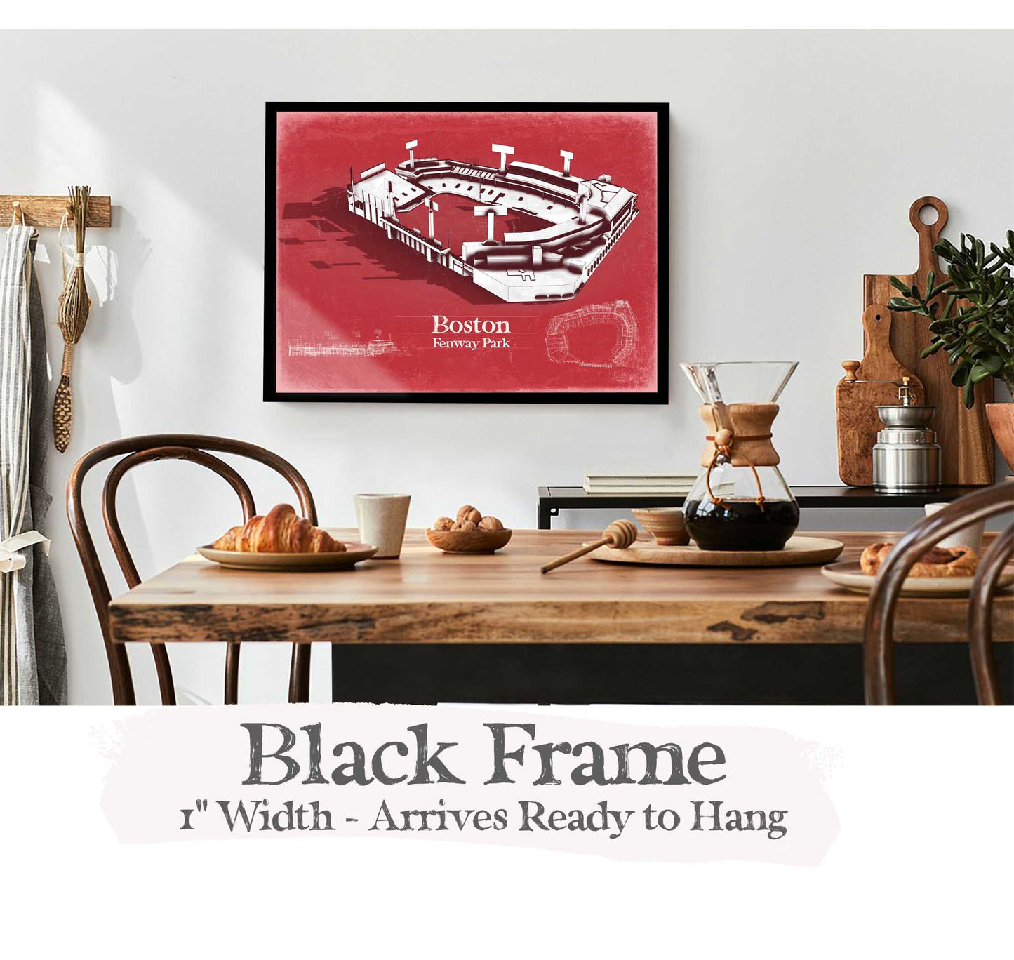 Fenway Park Wall Art - Boston Red Sox Team Color Poster