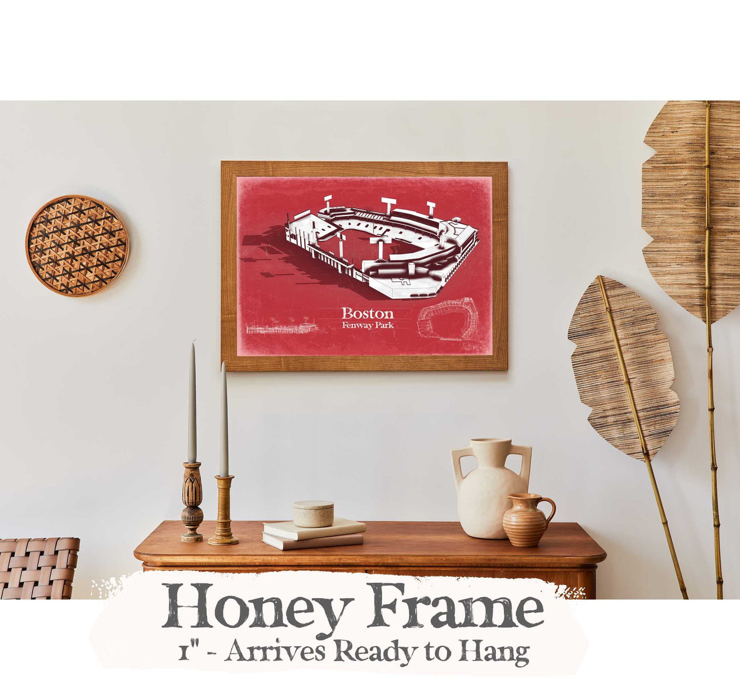 Fenway Park Wall Art - Boston Red Sox Team Color Poster
