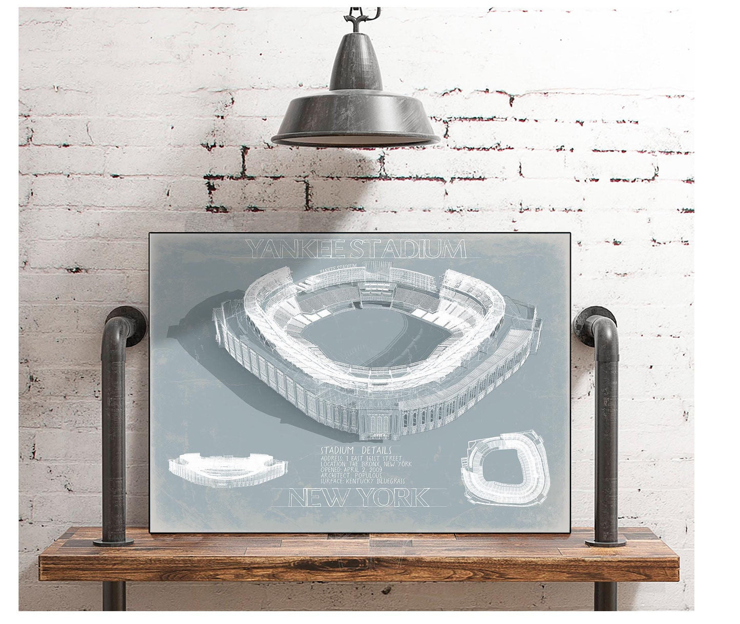 Yankee Stadium Wall Art - Original NY Yankees Fan Print