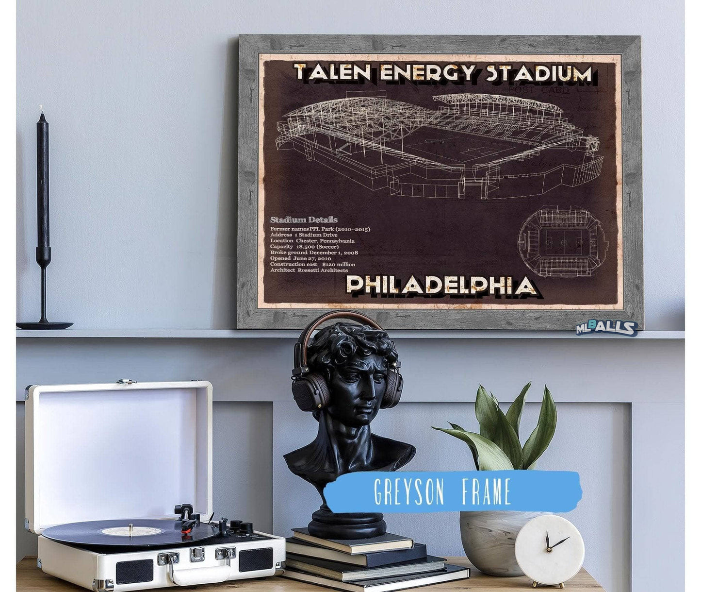 Philadelphia Union F.C. - Vintage Talen Energy Stadium MLS Soccer Print