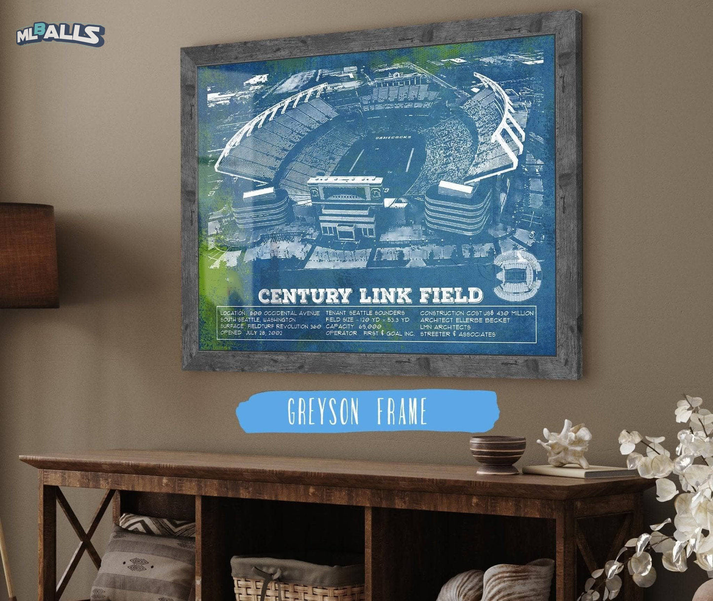 Williams-Brice Stadium Art - South Carolina Gamecocks - Vintage Blueprint Art Chart